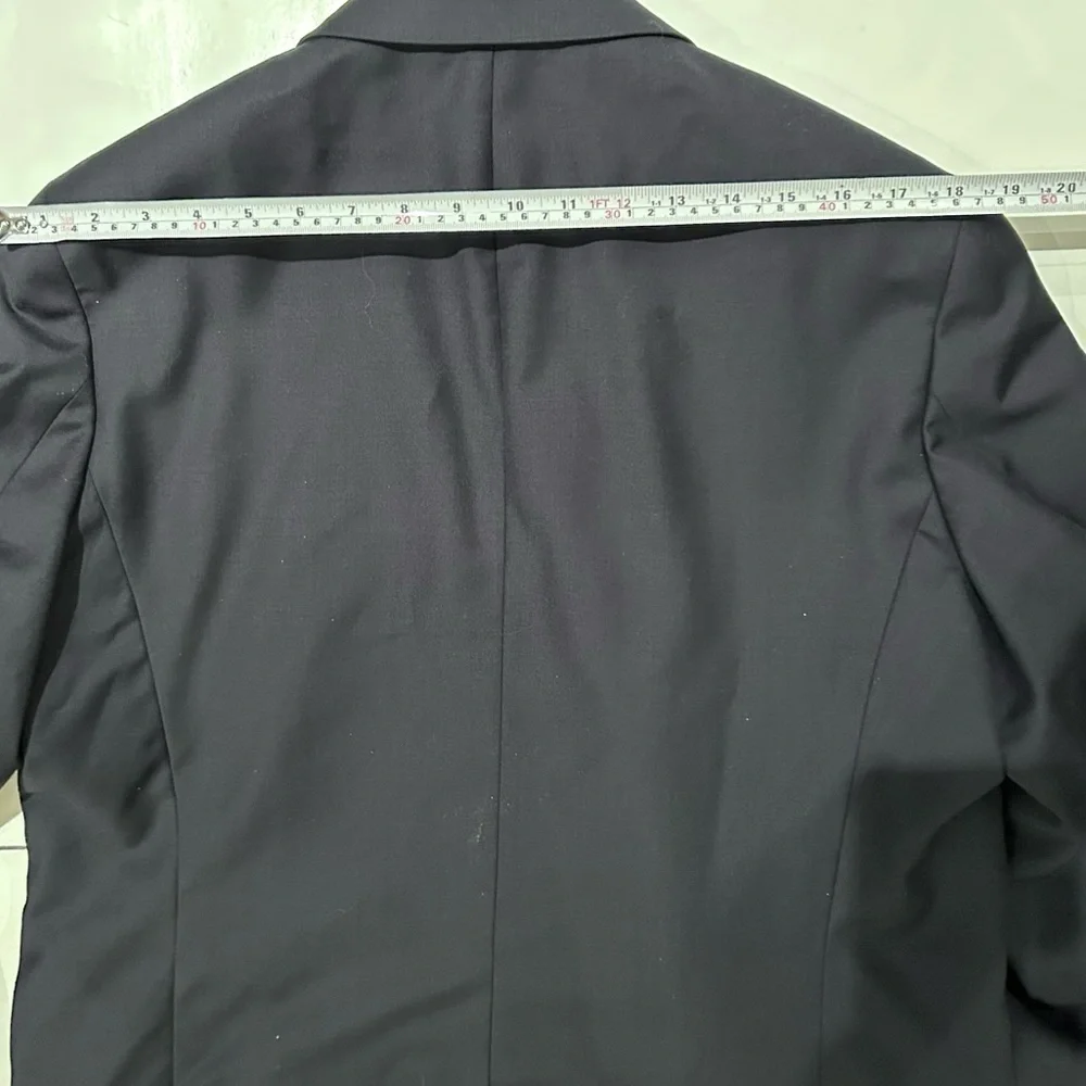 COS Mens Wool Blazer Suit Jacket Navy Size 42 Single Breasted Formal Occasion